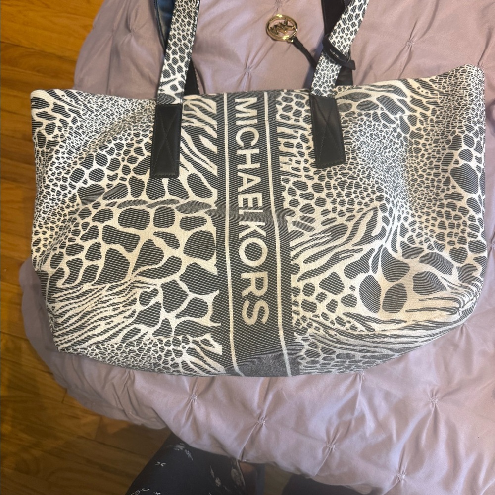 Michael Kors Sinclair Zebra Tote